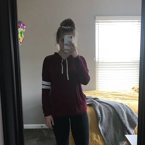 maroon long sleeve